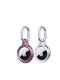 EvoPop - Apple AirTag Case Bundle (x2) - Quartz Pink and Clear