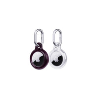 EvoPop - Apple AirTag Case Bundle (x2) - Cherry Lacquer and Clear