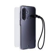 EvoLite Clear + Tempered Glass + Lanyard - Samsung Galaxy A17/A17 5G 3-in-1 Bundle - Clear