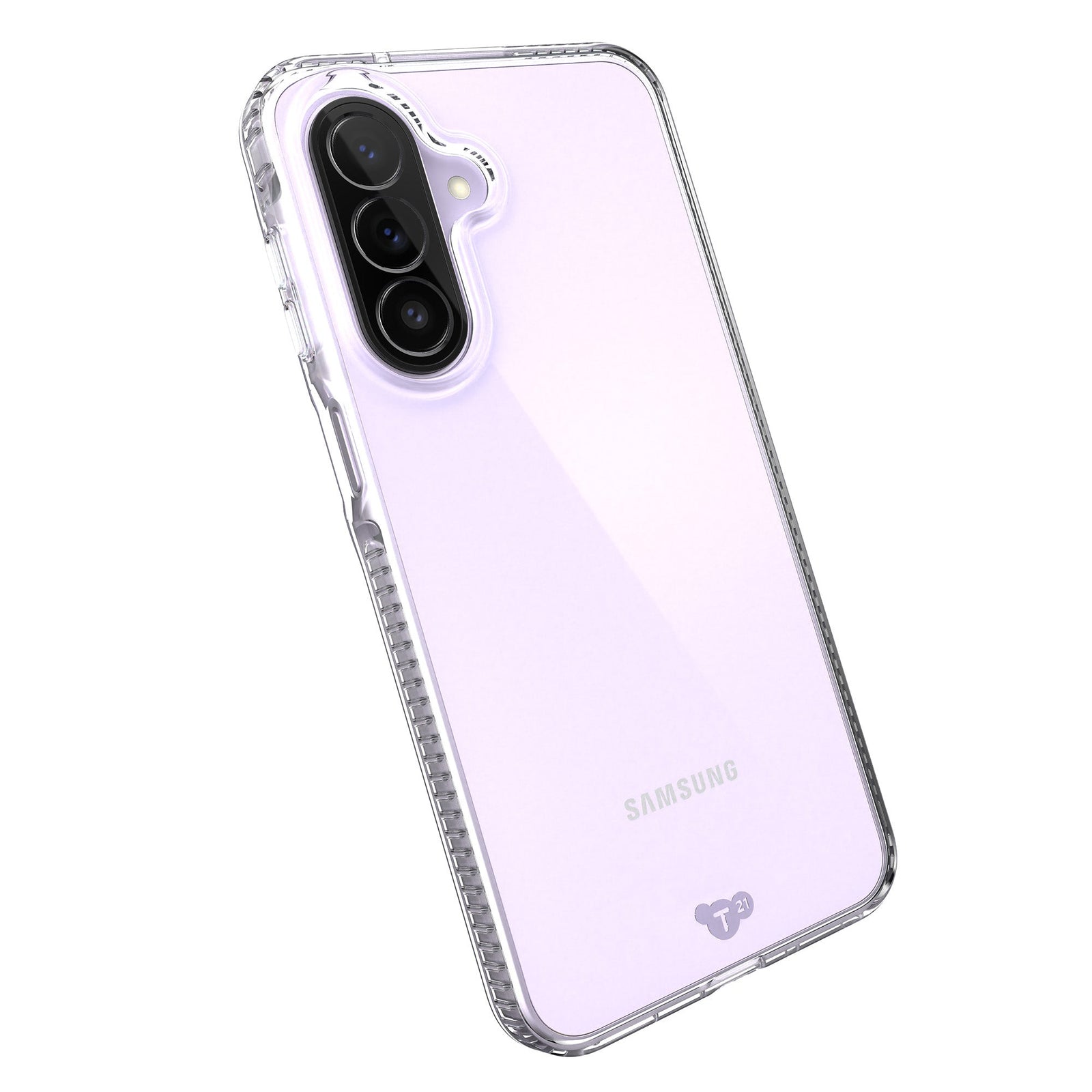 Tilted three-quarter angled view of back of phone case#color_clear