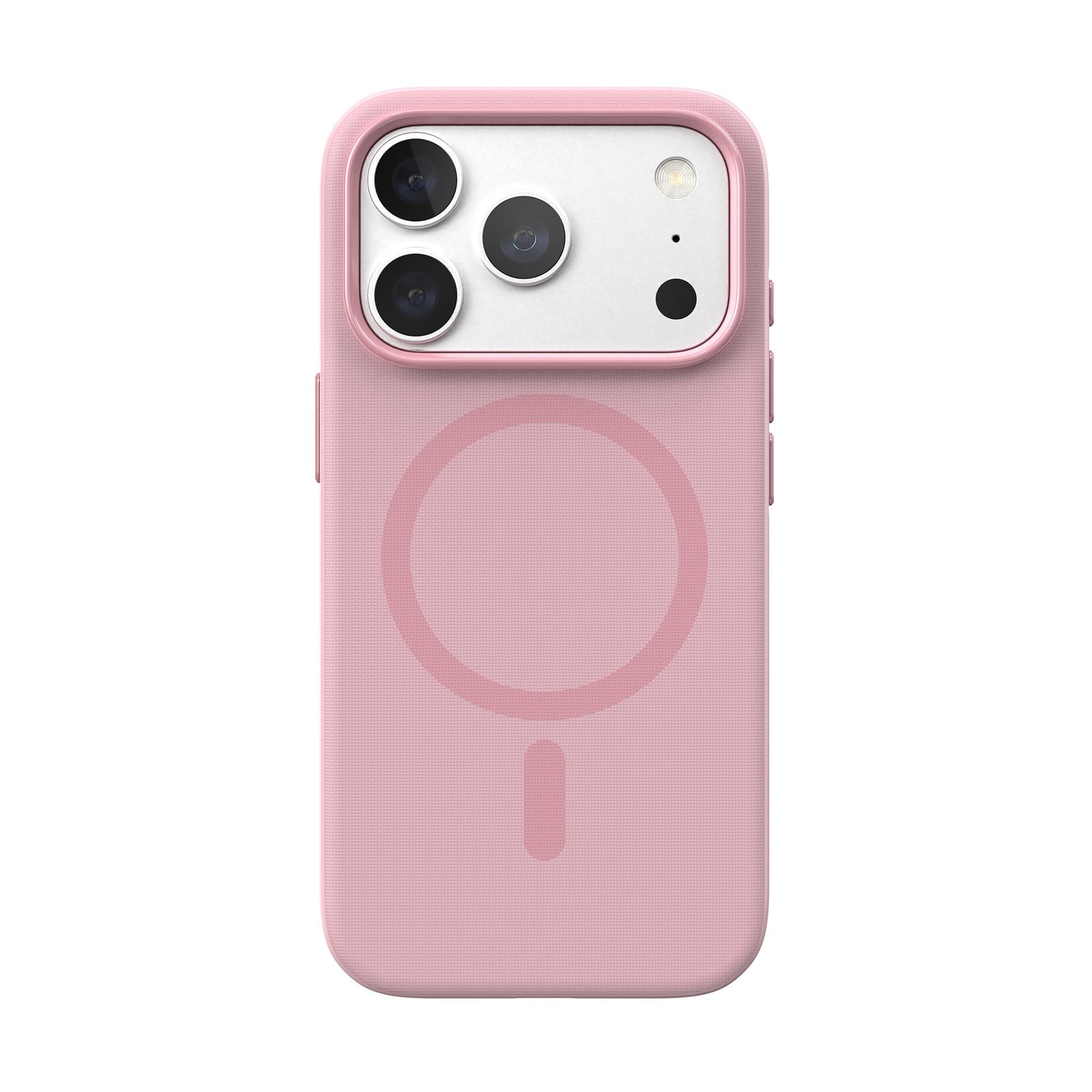 View of the back of the phone case from straight on with phone inside#color_quiet-blush