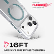 EvoCrystal MagSafe - Apple iPhone 18 Pro/17 Pro Case - Clear/Emerald Dust