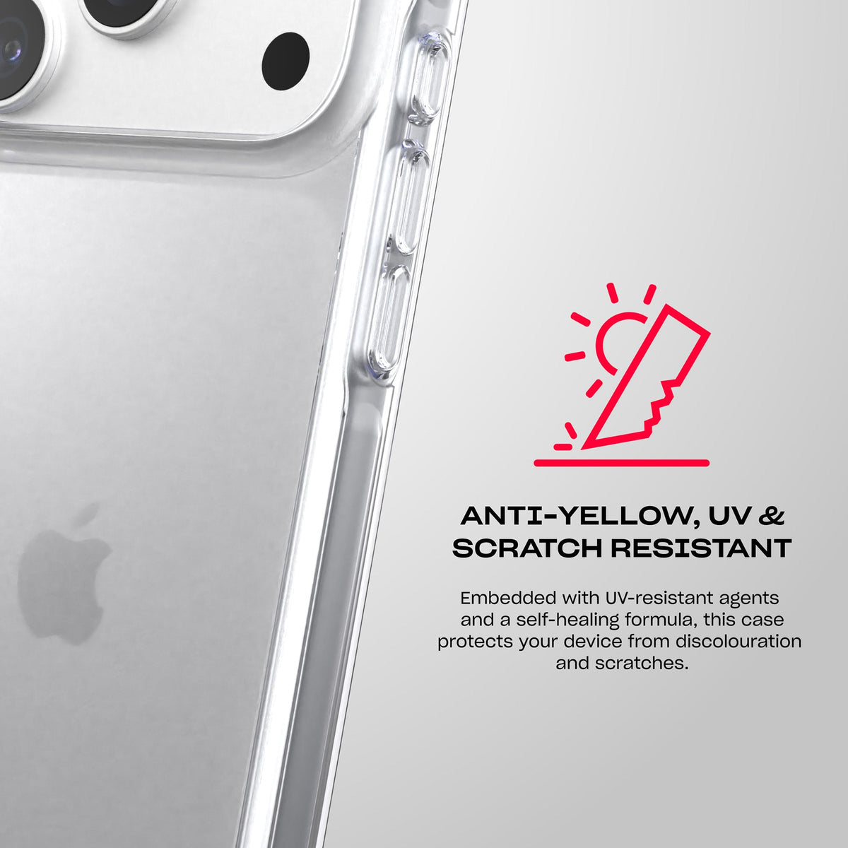 EvoClear - Apple iPhone 18 Pro/17 Pro Case - Clear