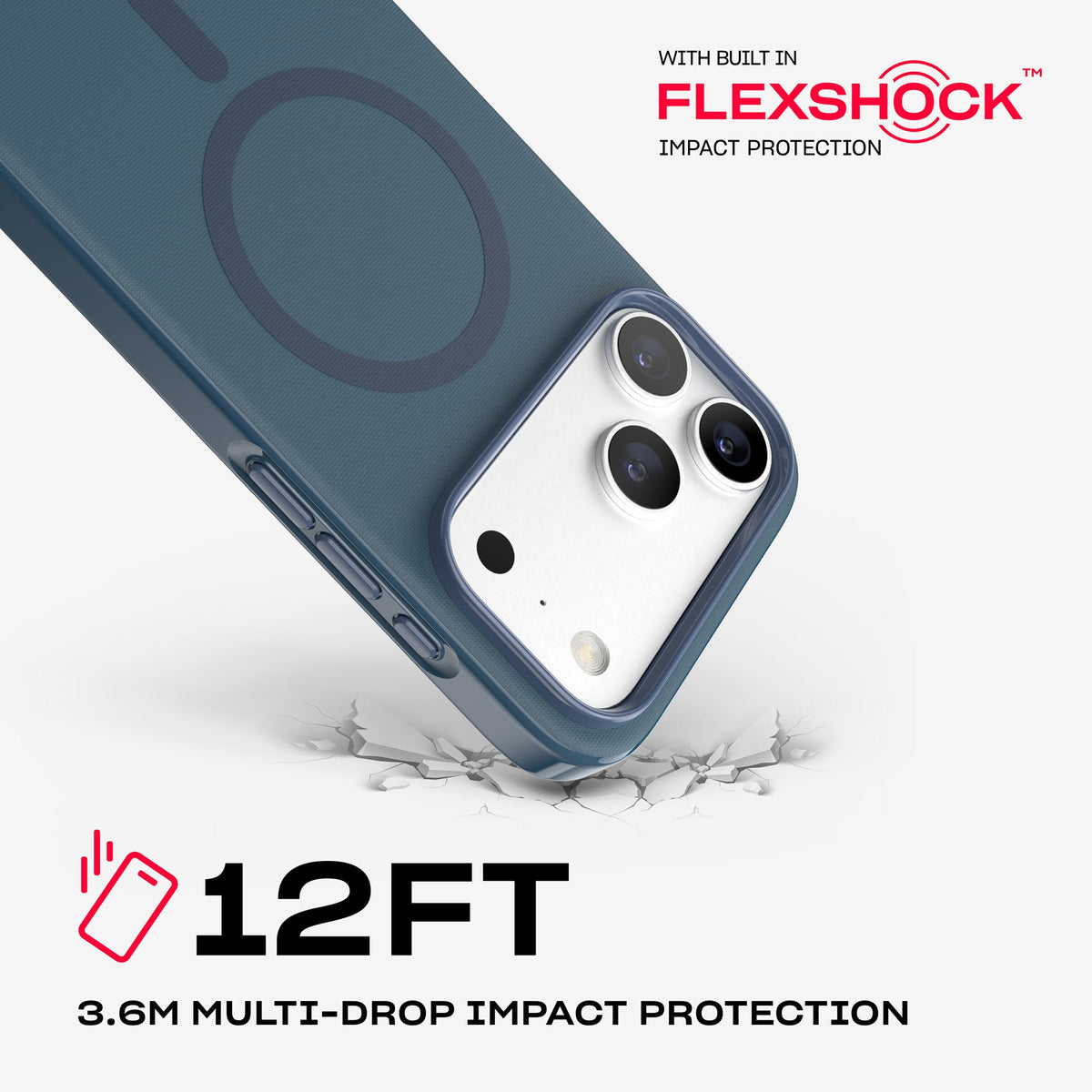 EvoPulse Fauxven MagSafe - Apple iPhone 18 Pro Max/17 Pro Max Case - Deep Sea