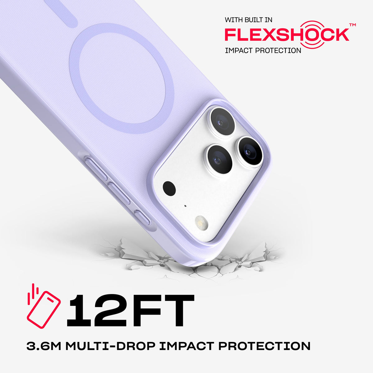 EvoPulse Fauxven MagSafe - Apple iPhone 18 Pro Max/17 Pro Max Case - Lilac