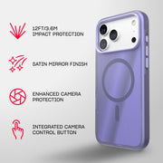 EvoPulse Satin Mirror MagSafe - Apple iPhone 18 Pro Max/17 Pro Max Case - Lilac