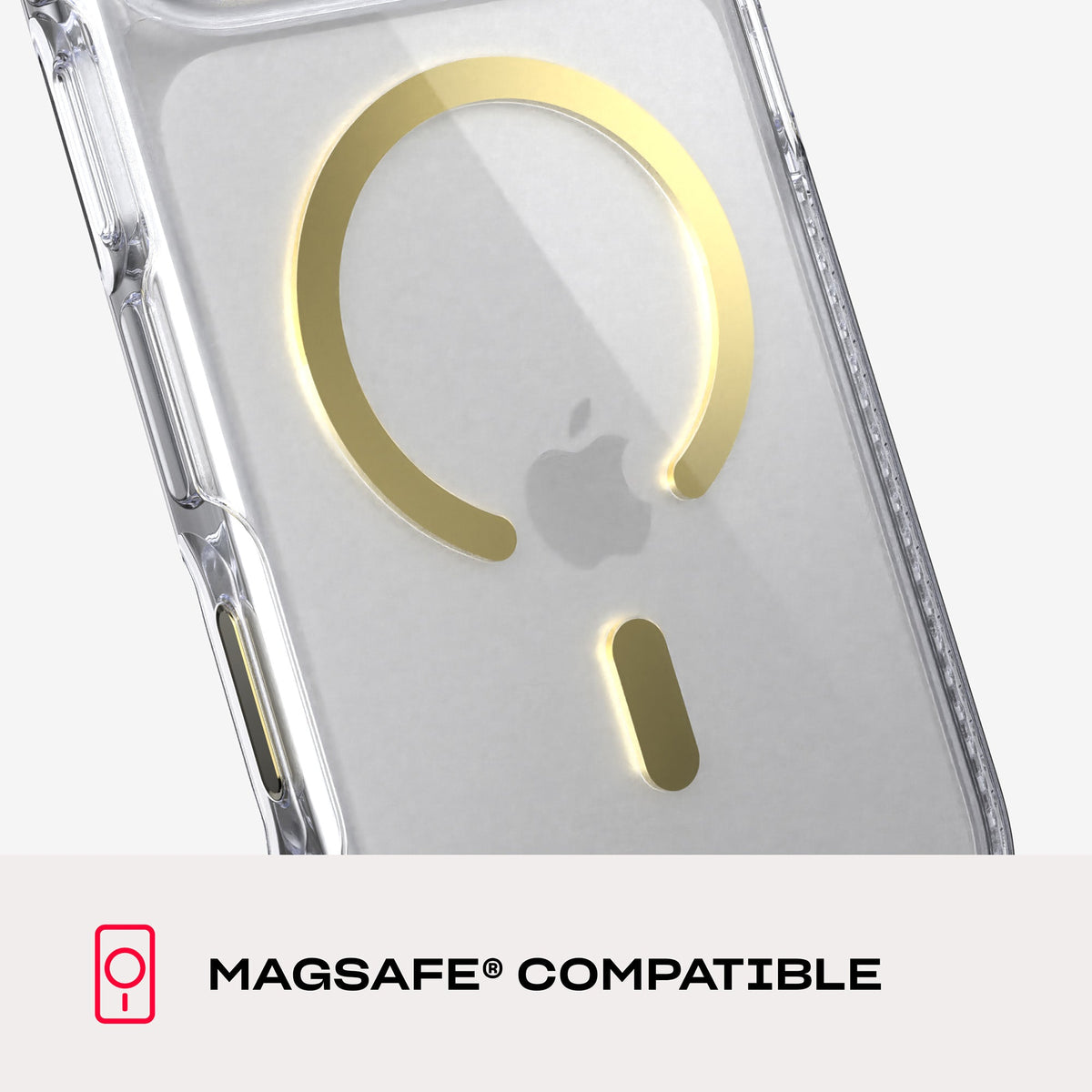 EvoCrystal MagSafe - Apple iPhone 18 Pro Max/17 Pro Max Case - Clear/Gold
