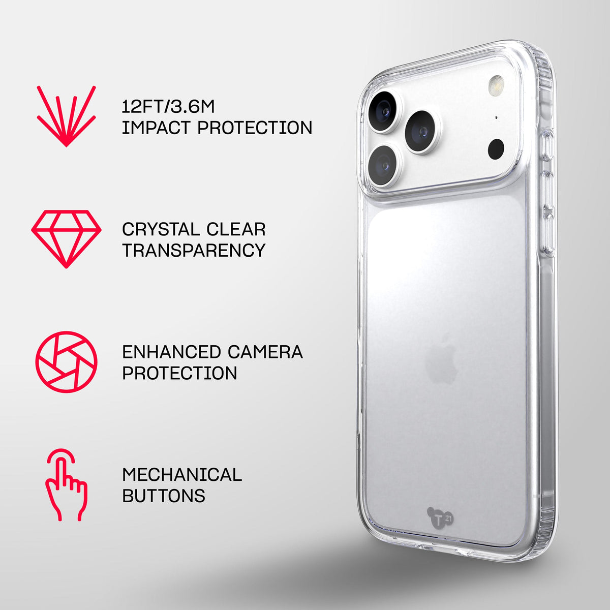 EvoClear - Apple iPhone 18 Pro Max/17 Pro Max Case - Clear