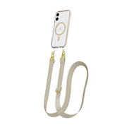 EvoCrystal - Apple iPhone 16 Case with Cross-Body -  Gold