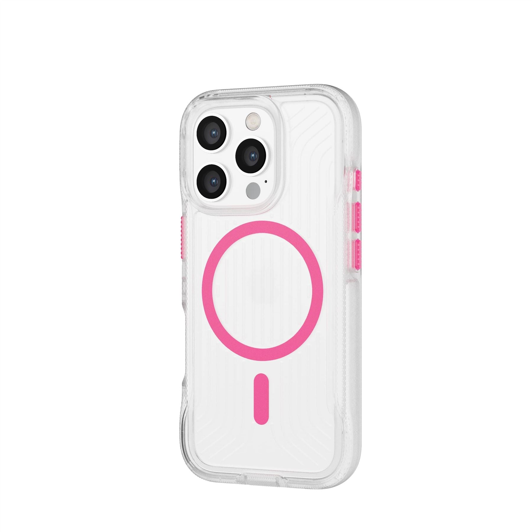 FlexPro - Apple iPhone 16 Pro Case MagSafe® Compatible  - Neon Pink Glow in the Dark