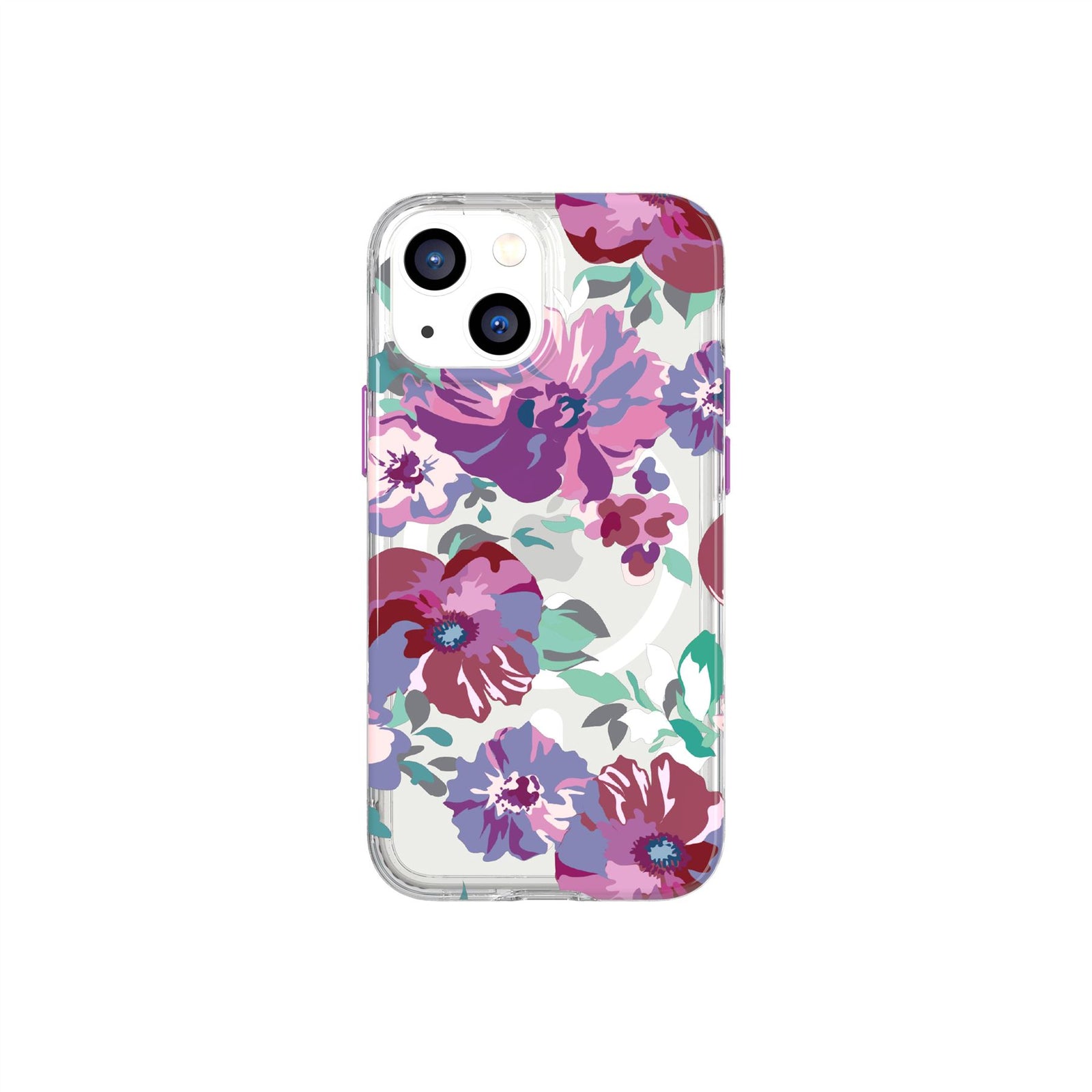 Evo Art - Apple iPhone 13 Mini Case MagSafe® Compatible - Purple Anemone