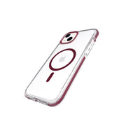 Evo Crystal - Apple iPhone 14 Plus Case MagSafe® Compatible - Burgundy